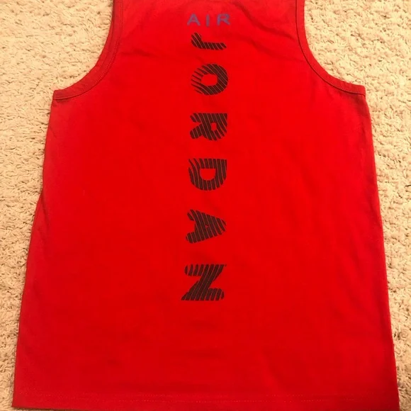 Air Jordan red tank top - Picture 3 of 5